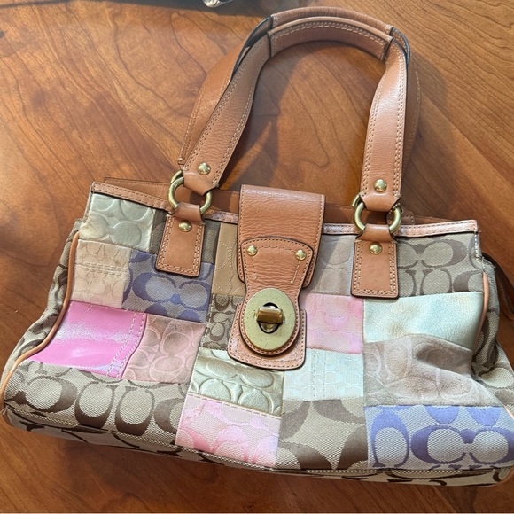 Coach Patchwork Satchel Purse - Picture 1 of 11